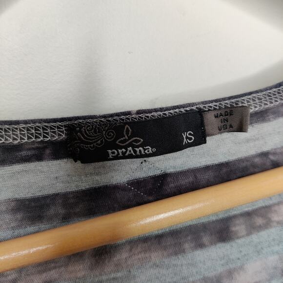 prAna Women's Long Sleeve Jaime Top in Black & Gray Cloud Wash Size XS - Picture 4 of 9